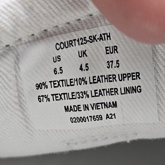 Polo Ralph Lauren Court125 Shoes Womens Tie Dye Turquoise Royal Aqua Canvas 6.5 - Picture 8 of 8